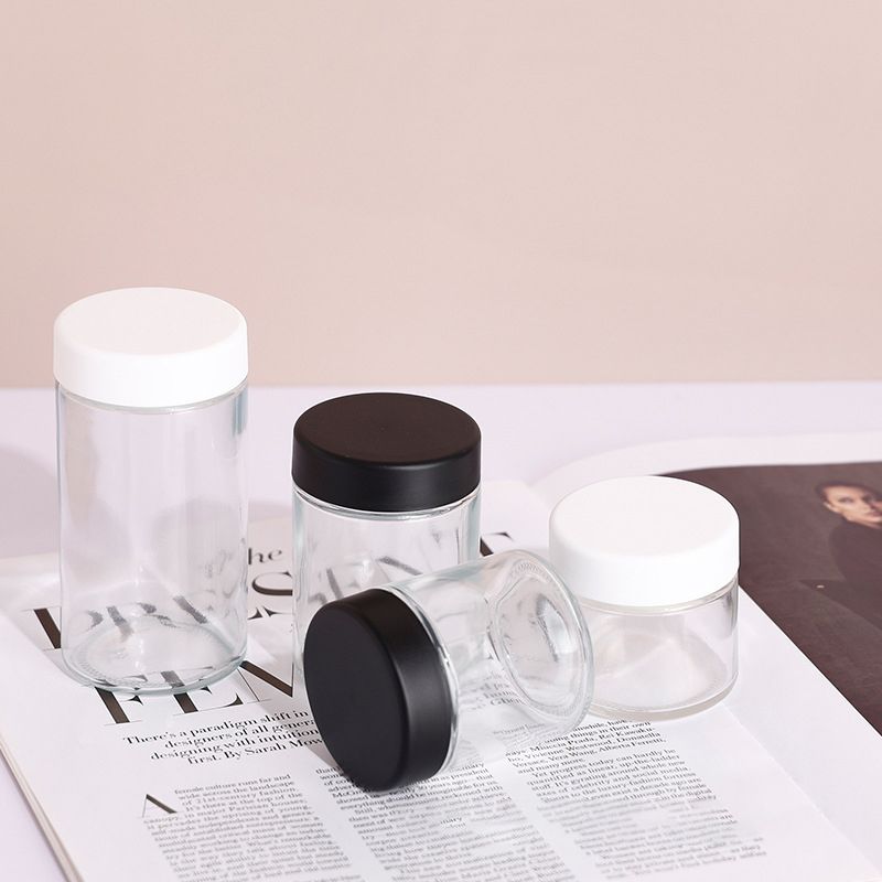 Dia 57mm Straight Sided CR Glass Flower Jar with Child Resistant Cap - Image 2