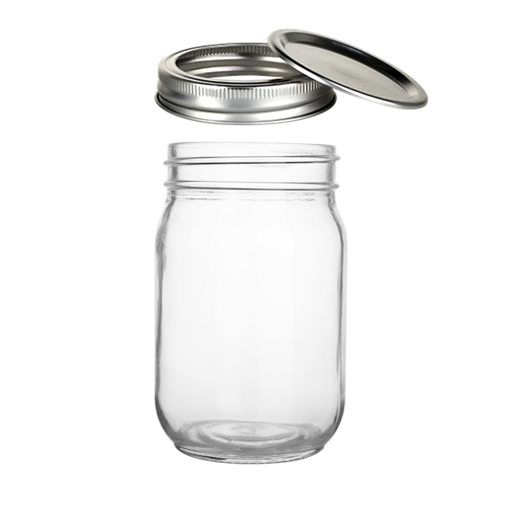 12oz Round Mason Jar - regular mouth - Image 3