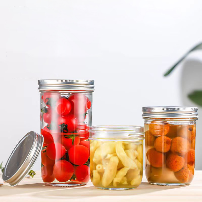 9oz Tapered Mason Jar - wide mouth - Image 2