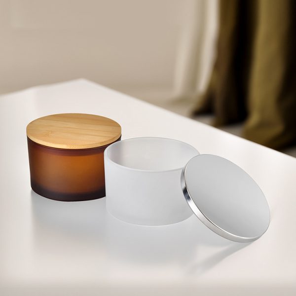 Matte Amber 730ml Glass Candle Jar - Image 5