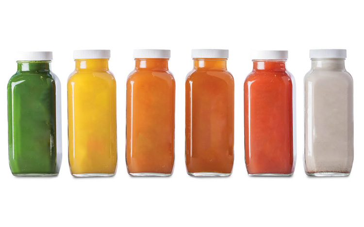 12oz French Square Glass Juice Bottle with Screw Cap - Image 4