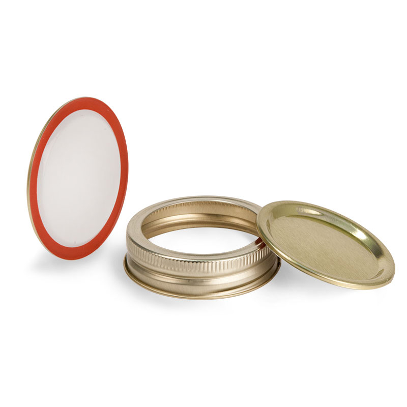 Two Pieces Tinplate Metal Mason Jar Lid - 70/86mm - Image 2