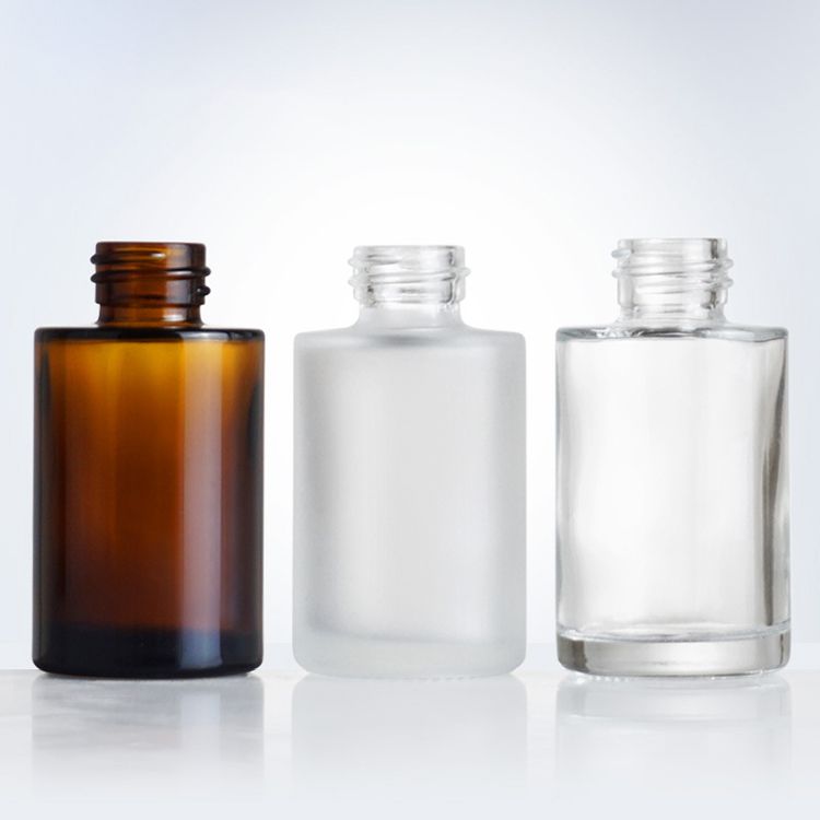 30ml Straight Round Glass Dropper Bottle Flat Shoulder Essence Bottle - Image 4