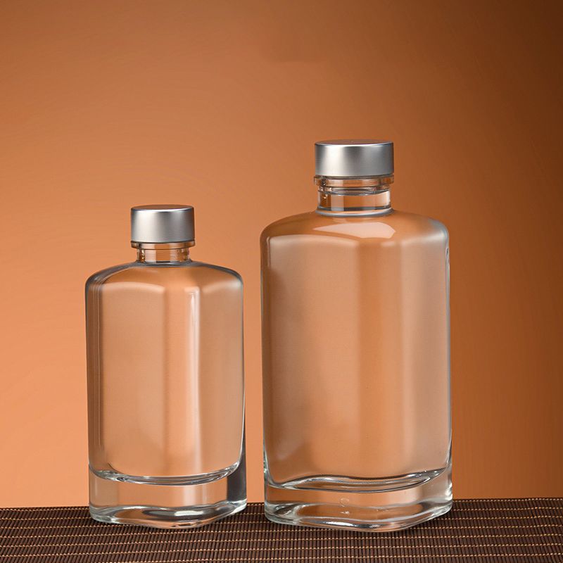Custom square spirit bottles