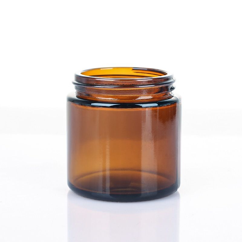 Cosmetics Amber Glass Cream Jars with PP Cap - Image 4