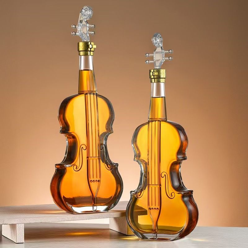 Customized Violin Spirits Decanter 1000ml Glass Liquor Bottle - Image 3