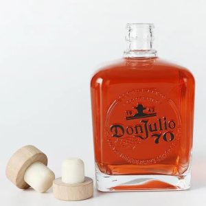 Bulk Bespoke 700ml Square Custom Glass Liquor Bottles
