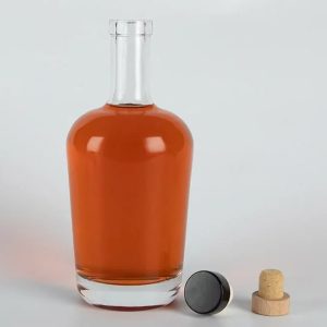 Bulk 750ml Empty Clear Glass Liquor Bottle