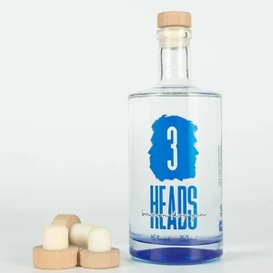 Custom Logo Printed 700ml Jersey Glass Liquor Bottle