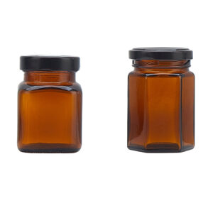 Factory Wholesale UV-Blocking Amber Glass Jars for Herbal Ointments Formulas