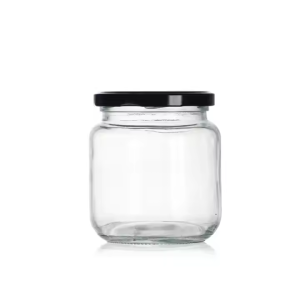 Bulk Round 16oz Food Storage Glass Jars with Metal Lids