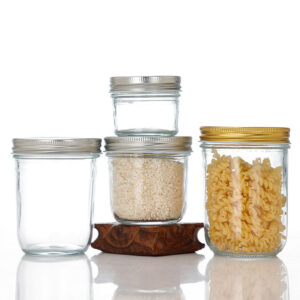 Bulk Wide Mouth Mason Jar with Metal Lid